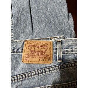 Levi's 550 Relaxed Fit Jeans Mens 34 X 30 Blue Denim Workwear Levis